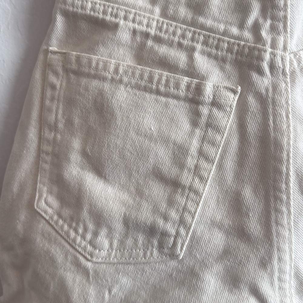 Vintage 1990s White Gap Cotton Shorts Size 6 - Picture 6 of 7